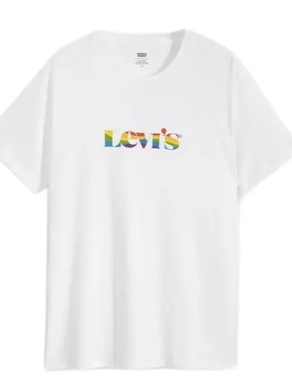 Camiseta Levi’s Pride community rainbow modern vintage logo t-shirt in white