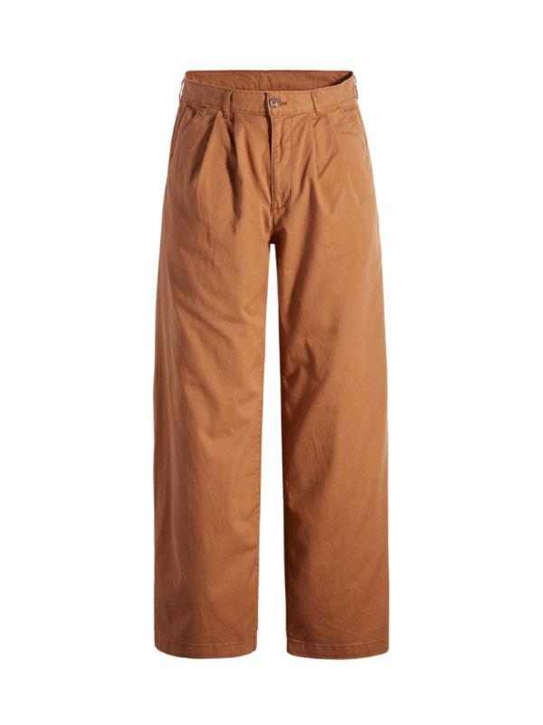 Calça Levis high rise pleated baggy trouser marr
