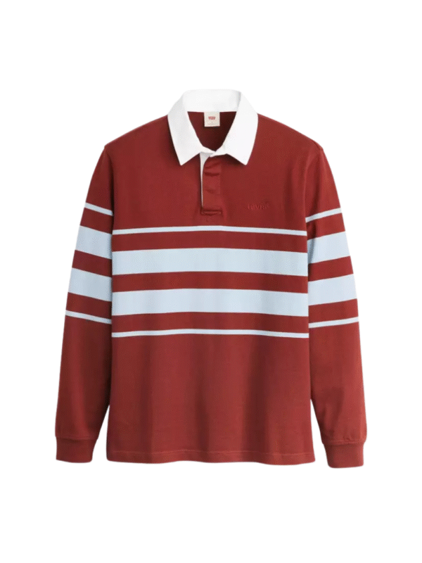 Polo Union Rugby vinho ML listras Azul