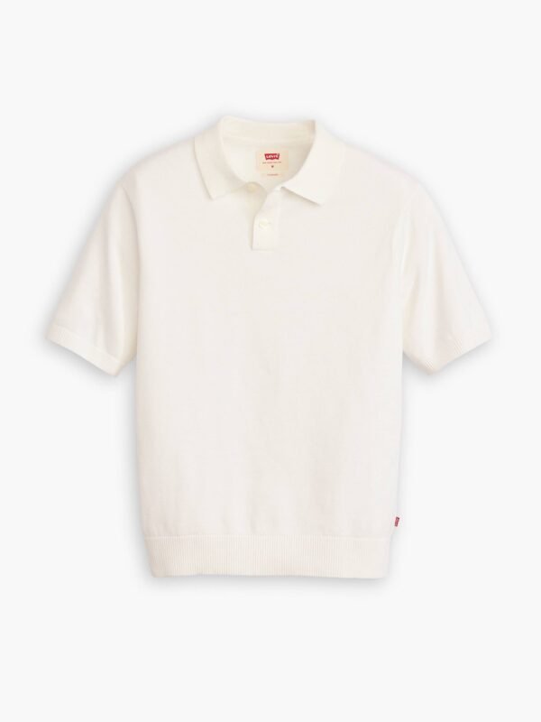 Camisa Polo Levi’s® Sweater Branca Manga Curta
