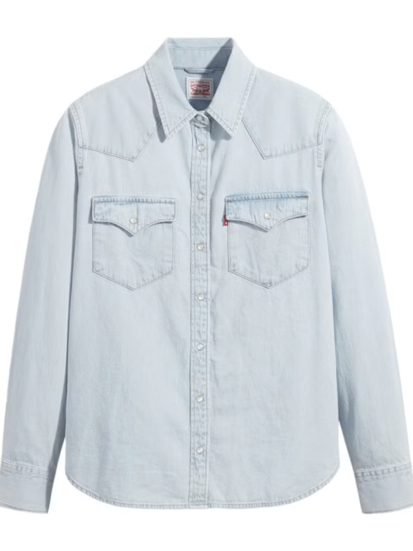 Camisa Levi’s Mujer Blusa Lisa con Bolsillo