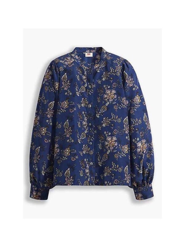 Blusa hadley ls blouse D09897 dot floral  forest bi
