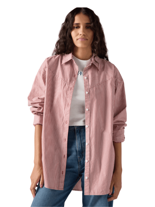 Camisa Levi’s® Pieced Lola Vermelha Manga Longa