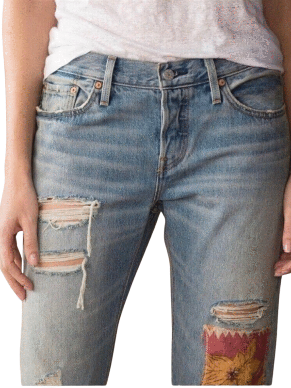 Calça Levis 501 CT Desparado patch Jeans W27 L34