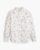 Camisa Western branca Estampada flores Azuis
